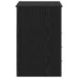 Preview: Schreibtisch Schwarze Eiche 140 x 50 x 76 cm Holzwerkstoff