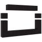 Preview: ARDEBO.de - TV-Schrank-Set 8 pcs Schwarze Eiche 100 x 30 x 30 cm