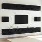 Preview: ARDEBO.de - TV-Schrank-Set 8 pcs Schwarze Eiche 100 x 30 x 30 cm