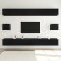 Preview: TV-Schrank-Set 8 pcs Schwarze Eiche 100 x 30 x 30 cm