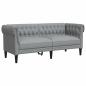 Preview: Sofa Set 3 pcs Hellgrau Stoff