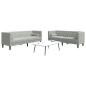 Preview: Sofa Set 2 pcs Hellgrau Samt