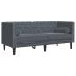 Preview: Sofa Set 3 pcs Dunkelgrau Samt