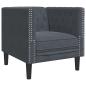 Preview: Sofa Set 3 pcs Dunkelgrau Samt