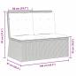 Preview: Gartenbank mit Kissen Beige Poly Rattan