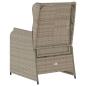 Preview: Gartenbank mit Kissen 2 pcs Hellgrau Poly Rattan