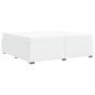 Preview: Bettgestell Weiß 200 x 200 cm Kunstleder