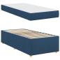 Preview: Bettgestell mit Matratze Blau 90 x 200 cm Stoff