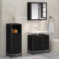 Preview: ARDEBO.de - Badezimmermöbel Set 3 pcs Schwarze Eiche 35 x 37,5 x 100 cm