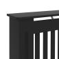Preview: Heizkörperabdeckung 2 pcs Schwarz 112 x 19 x 81.5 cm