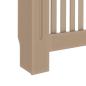 Preview: Heizkörperabdeckung 2 pcs Braun 112 x 19 x 81.5 cm