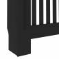 Preview: Heizkörperabdeckung 2 pcs Schwarz 172 x 19 x 81.5 cm