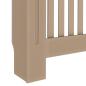 Preview: Heizkörperabdeckung 2 pcs Braun 172 x 19 x 81.5 cm