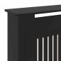 Preview: Heizkörperabdeckung 2 pcs Schwarz (142-205) x 20.5 x 81.5 cm