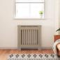 Preview: Heizkörperabdeckung 2 pcs Braun 78 x 19 x 81.5 cm Holzwerkstoff
