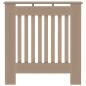 Preview: Heizkörperabdeckung 2 pcs Braun 78 x 19 x 81.5 cm Holzwerkstoff