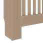 Preview: Heizkörperabdeckung 2 pcs Braun 78 x 19 x 81.5 cm Holzwerkstoff