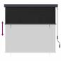 Preview: Outdoor Rollo Gestreift Anthrazit 180 x 250 cm Stoff