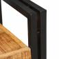 Preview: Nachttisch 2 pcs Braun und Schwarz Massives Mango-Holz