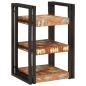 Preview: ARDEBO.de - Nachttisch 2 pcs Braun und Schwarz Massivholz recycelt