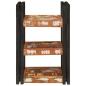 Preview: Nachttisch 2 pcs Braun und Schwarz Massivholz recycelt