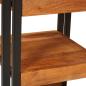 Preview: Nachttisch 2 pcs Braun und Schwarz Massivholz Akazie