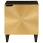 Preview: Nachttisch 2 pcs Schwarz und Gold 40 x 33.5 x 46 cm