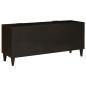 Preview: TV-Schränk Schwarz und Gold 105 x 33 x 46 cm massives Mangoholz