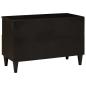 Preview: TV-Schränk Schwarz und Gold 70 x 33 x 46 cm massives Mangoholz