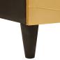 Preview: Sideboard Schwarz und Gold 60 x 33 x 75 cm massives Mangoholz
