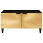 Preview: Couchtisch Schwarz und Gold 80 x 50 x 40 cm