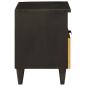 Preview: Nachttisch 2 pcs Schwarz und Gold 40 x 33 x 46 cm