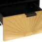 Preview: Nachttisch 2 pcs Schwarz und Gold 40 x 33 x 46 cm