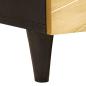 Preview: Couchtisch Schwarz und Gold 100 x 54 x 40 cm massives Mangoholz