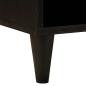 Preview: TV-Schränk Schwarz und Gold 100 x 33 x 46 cm massives Mangoholz