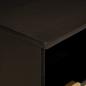 Preview: TV-Schränk Schwarz und Gold 100 x 33 x 46 cm massives Mangoholz