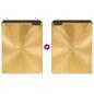 Preview: Badezimmer Schrank mit Regal Schwarz und Gold 38 x 33 x 48 cm