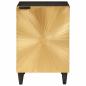 Preview: Badezimmer Schrank mit Regal Schwarz und Gold 38 x 33 x 58 cm