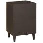 Preview: Badezimmer Schrank mit Regal Schwarz und Gold 38 x 33 x 58 cm