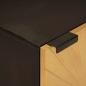 Preview: Badezimmer Schrank mit Regal Schwarz und Gold 38 x 33 x 58 cm