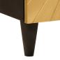 Preview: Badezimmer Schrank mit Regal Schwarz und Gold 38 x 33 x 58 cm