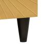 Preview: Sideboard Schwarz und Gold 60 x 33 x 75 cm massives Mangoholz