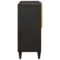 Preview: Beistellschrank mit Speicher Schwarz und Gold 80 x 33.5 x 75 cm