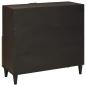 Preview: Beistellschrank mit Speicher Schwarz und Gold 80 x 33.5 x 75 cm