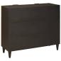 Preview: Beistellschrank mit Speicher Schwarz und Gold 90 x 33.5 x 75 cm