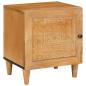 Preview: Nachttisch 2 pcs Hellbraun 40 x 33 x 46 cm massives Mangoholz