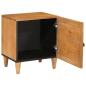 Preview: Nachttisch 2 pcs Hellbraun 40 x 33 x 46 cm massives Mangoholz