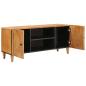 Preview: TV-Schränk Hellbraun 105 x 33 x 46 cm massives Mangoholz