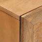 Preview: TV-Schränk Hellbraun 105 x 33 x 46 cm massives Mangoholz