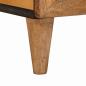 Preview: TV-Schränk Hellbraun 105 x 33 x 46 cm massives Mangoholz